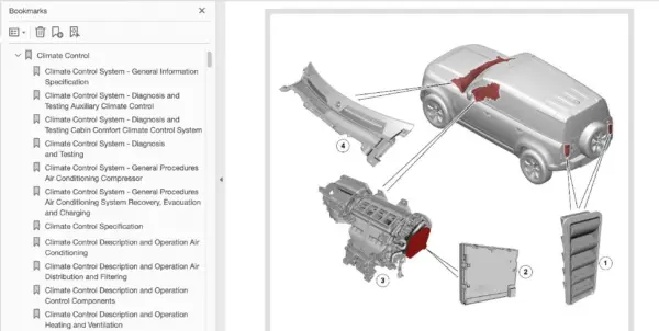 Land Rover Defender L663 PDF Workshop and Wiring Manual 2022-2025 - Image 4