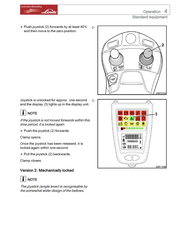 Linde Forklift Truck H-Series Type 394 H40D H40T H45D H45T H50D H50T Workshop Manual Collection - Image 2